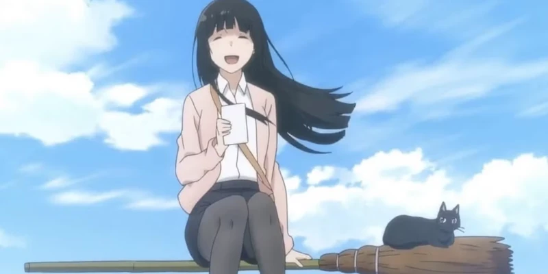 Makoto Rèn Luyện Kỹ Năng trong Flying Witch