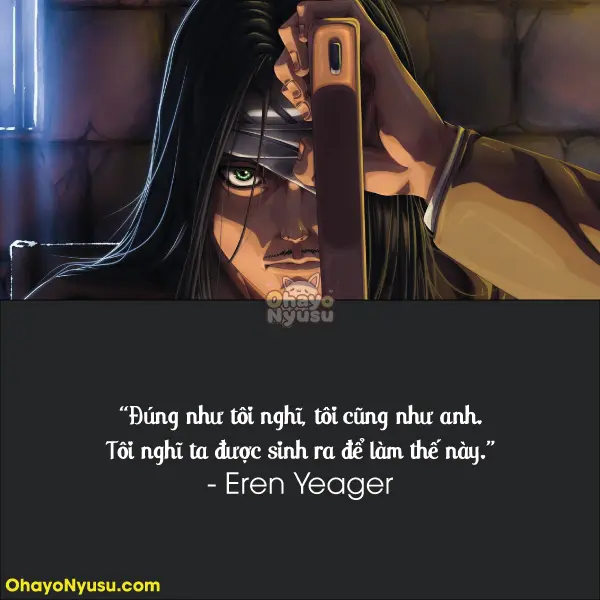 Đúng như tôi nghĩ, tôi cũng như anh. Tôi nghĩ ta được sinh ra để làm thế này. Mùa 4 Tập 5